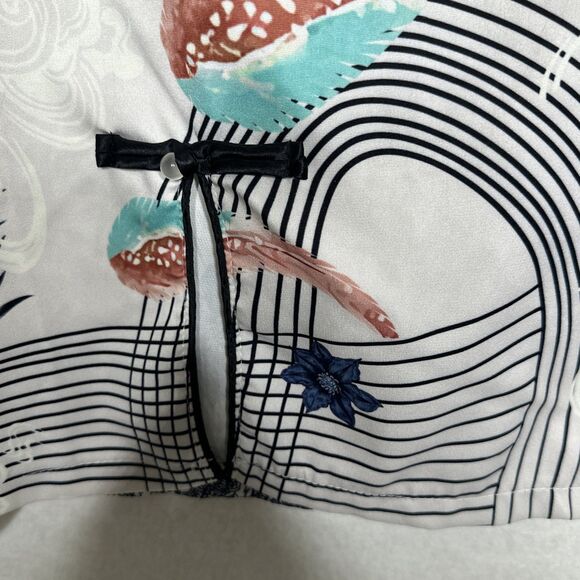 Women's Evening Cheongsam Dress Style Chinese Traditional Prom Medium White - Picture 4 of 10